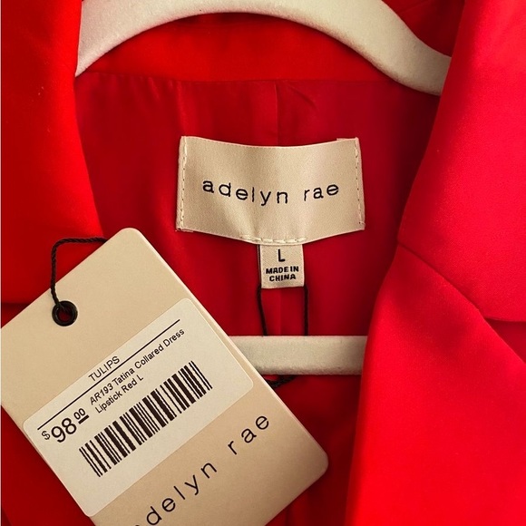 Adelyn Rae red button down dress - Picture 2 of 3